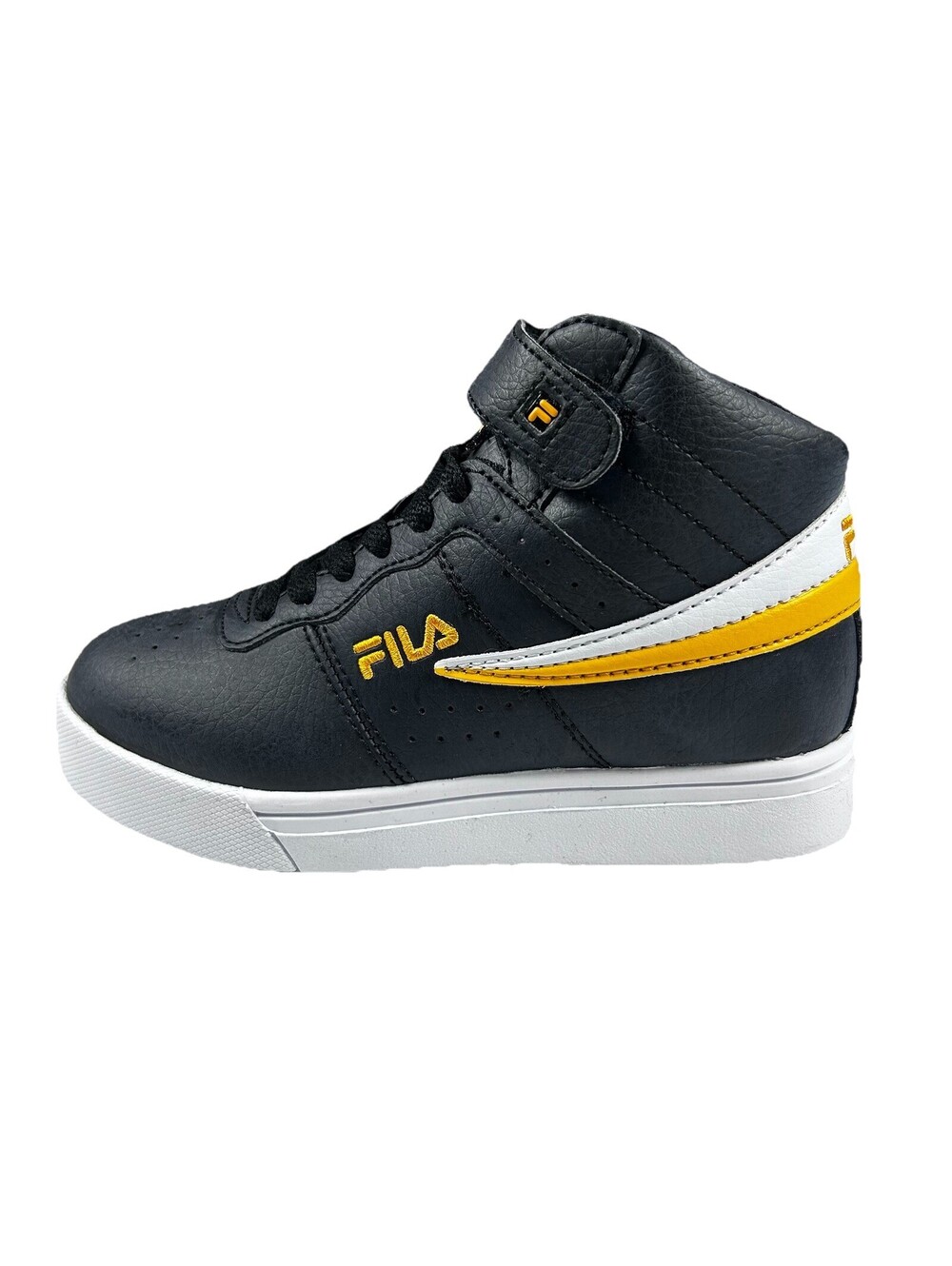 Fila Vulc 13 Basketball Shoes Kids Size 13 Black Yellow Performance Sneakers New